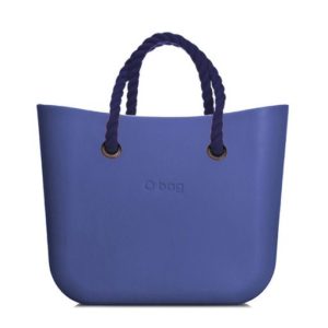 Originální kabelka O bag MINI Cobalto s tmavě modrými krátkými provazy